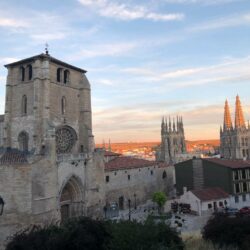 Kathedrale Burgos im Sonnenuntergang