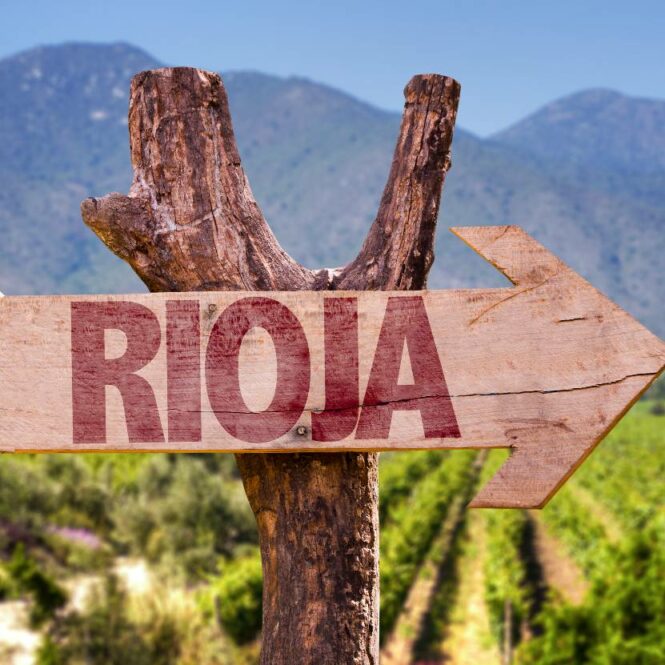 Schild im Rioja Gebiet