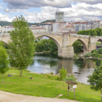 Roman bridge in Ourense Roman bridge over Minno river in Ourense