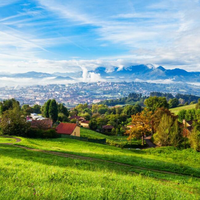 Panoramablick auf Oviedo